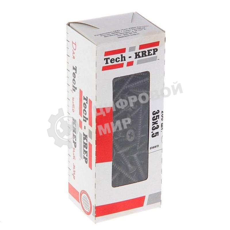 Саморез 3.5х35 гипсокартон-металл (уп. 200 шт) коробка Tech-Krep 102130
