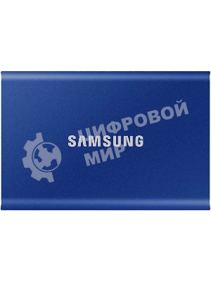 Внешний SSD Samsung T7, 1TB, USB 3.2 Gen 2 Type-C, R/W 1050/1000, синий