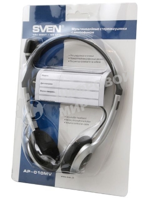 Гарнитура проводная SVEN AP-010MV с микрофоном