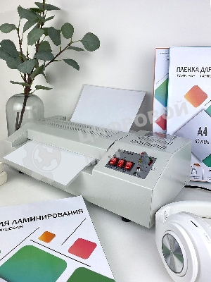 Ламинатор Гелеос ЛМ A4 Про, 4 вала, А4, 250мкм, 620 мм/мин