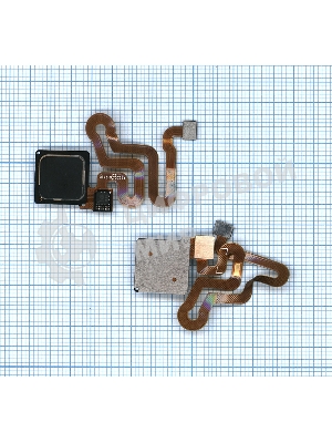 Кнопка HOME в сборе с механизмом и шлейфом для Huawei P9 Lite/G9, черная