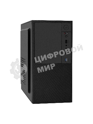 Компьютерный корпус Minitower ExeGate BAA-308U2-AA500 (mATX, БП AA500 с вент. 8см, 1хUSB+2хUSB 3.0, HD Audio, черный)