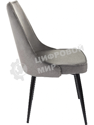 Стул для дома Бюрократ CH-K4_2 комплект 2 шт т. серый Holland 18 металл черный на ножках