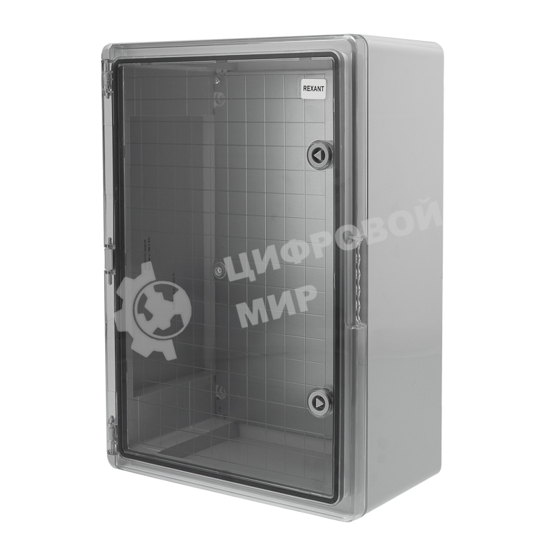 Корпус пластиковый ЩМПп Rexant с прозрачной дверцей и монтажной панелью 500х350х190мм, АБС, УХЛ1, IP65
