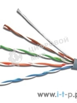 Кабель 5bites Кабель US5500-305AE UTP / SOLID / 5E / CCAG / PVC+PE / BLACK / OUTDOOR / DRUM / 305M