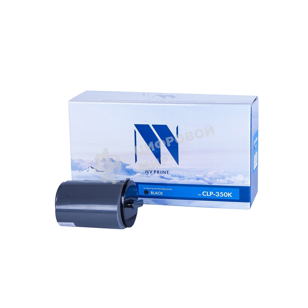 Картридж лазерный NVPrint совместимый Samsung CLP-K350A черный для CLP 350A (4000k)