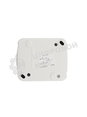 Выключатель двухклавишный Kranz Mini OG открытой установки, IP54 белый