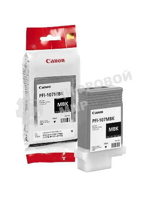 Картридж струйный Canon PFI-107MBK (6704B001) черный матовый (130 мл) для Canon iP F680/685/780/785