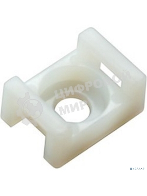 Площадка для крепления стяжки Rexant (ПС-2) 22x16 мм, белая, упаковка 100 шт.