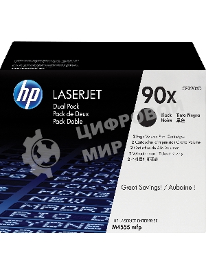 Картридж лазерный двойная упаковка HP CE390XD черный LJ M4555/h/f/fskm mfp Enterprise M602n/M602dn/M602x/M603n/M603dn/M603xh (2х24000 стр)