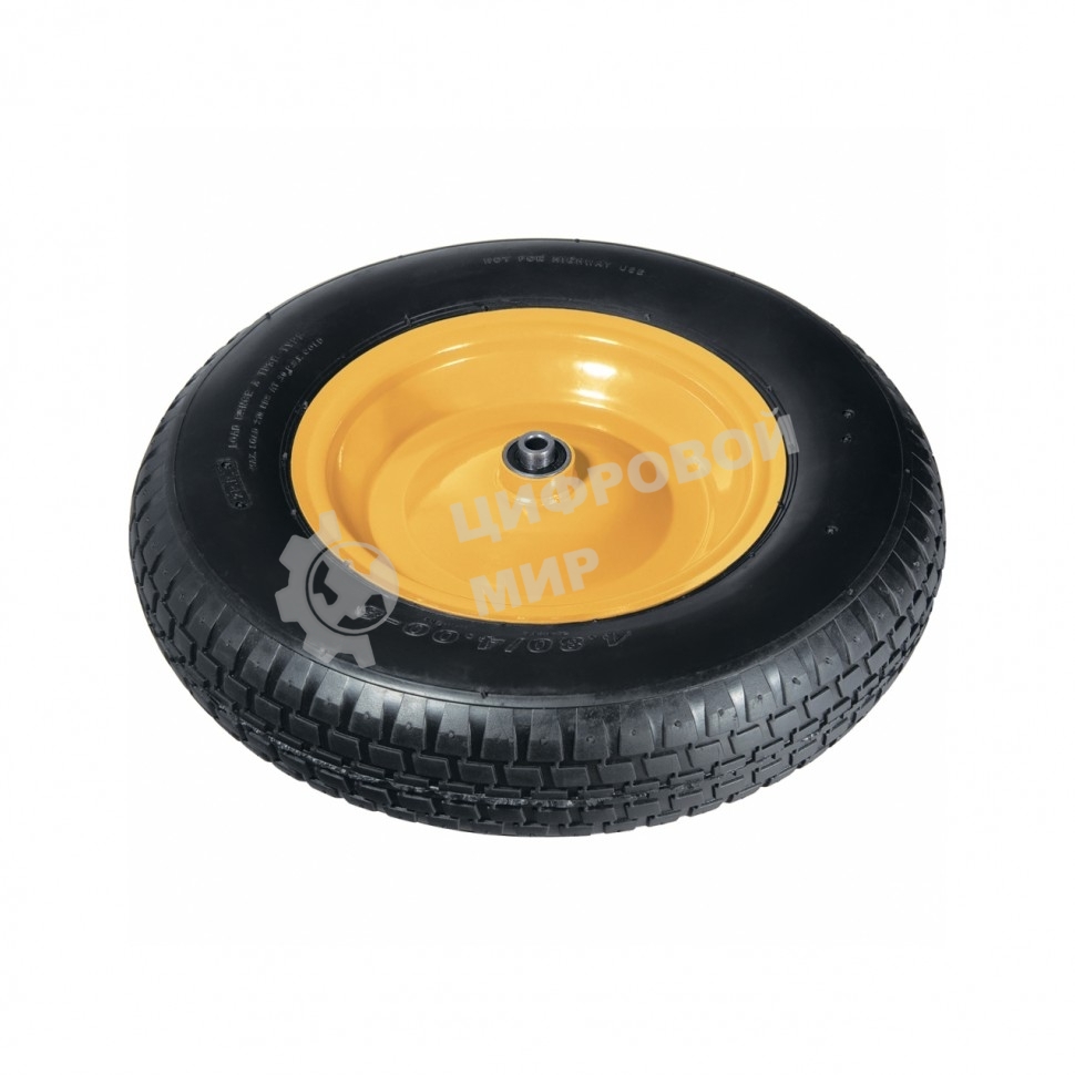 Колесо пневматическое Palisad 4.80/4.00-8 D380 мм, подш. внут. диам. 12 мм, длина оси 90 мм
