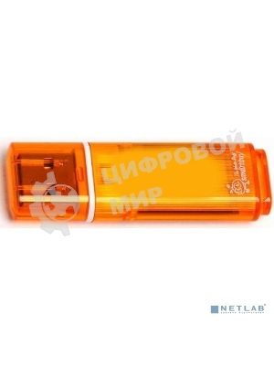 Флешка USB Smartbuy Glossy series Orange (SB8 GbGS-Or), 8Gb, USB 2.0, R/W 25/15, оранжевый