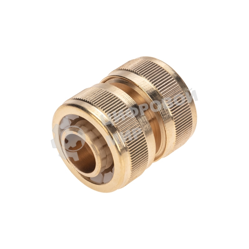 Муфта соединительная латунная ремонтная для шланга 3/4дюйм ЧЕТЫРЕ СЕЗОНА 62-0274