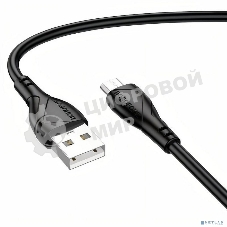 Дата-кабель BOROFONE BX121/USB кабель Micro/1m/2.4A/черный