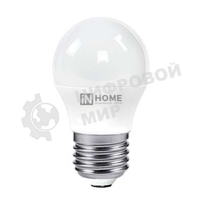 Лампа светодиодная LED-ШАР-VC 8Вт 230В E27 4000К 720лм IN HOME 4690612020570