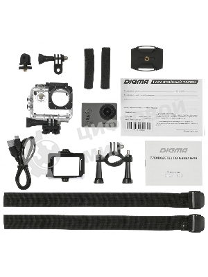 Экшн-камера Digma DiCam 300 серый