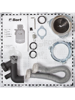 Измельчитель пищевых отходов Bort Alligator Max, 560 Вт., объем 1 600 мл., ПДУ