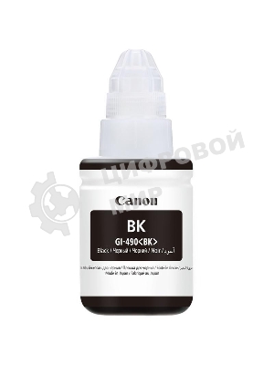 Чернила Canon GI-490BK 0663C001 черный для Canon Pixma G1400/2400/3400 (135мл)