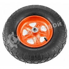 Колесо пневматическое Palisad 4.80/4.00-8, D 380 мм, подш. внут. диам. 12 мм, длина оси 90 мм