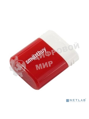 Флешка USB Smartbuy LARA Red (SB16GbLARA-R), 16Gb, USB 2.0, R/W 15/5, красный/белый
