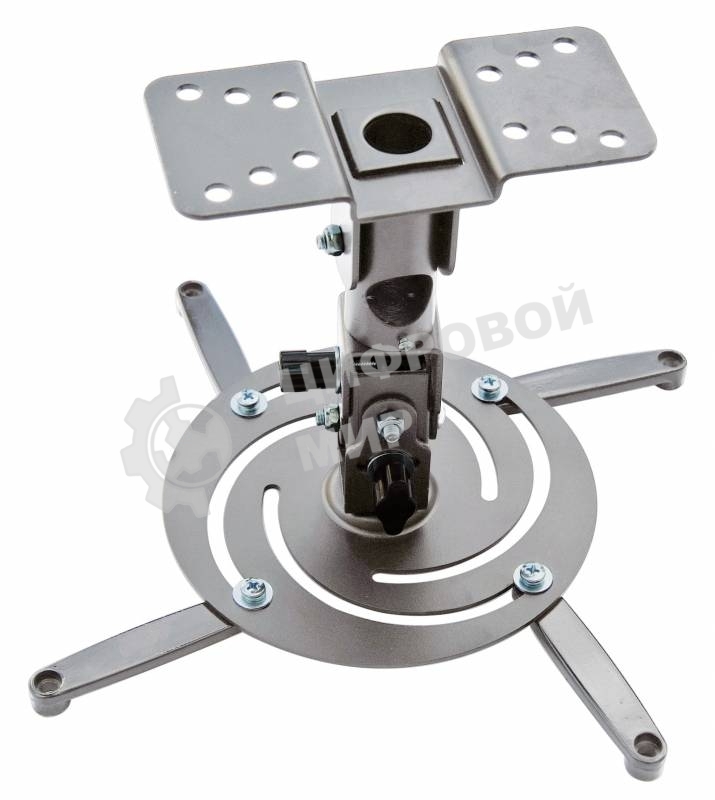 Кронштейн для проектора Cactus CS-VM-PR04-AL серебристый макс.10кг настенный и потолочный поворот и наклон