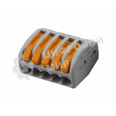 Универсальная клемма, 5-проводная, серая (0,08-2,5/4 мм²) (40 шт./уп.) WAGO 222-415