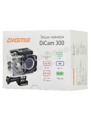 Экшн-камера Digma DiCam 300 серый
