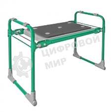 Скамейка садовая с мягким сиденьем НИКА СКМ2 (СКМ2/3 зеленый)