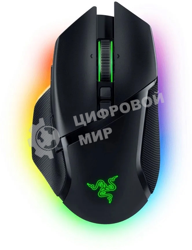 Мышь беспроводная/проводная Razer Basilisk V3 Pro черный, 30000 dpi, радиоканал, Bluetooth, USB, кнопки - 11