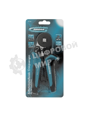 Клещи для обжима наконечников электропроводов Gross 17724 с сечением 0,25-8 мм2