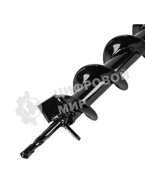 Шнек для грунта Denzel E-60, диаметр 60 мм, длина 800 мм, соединение 20 мм, несъемный нож