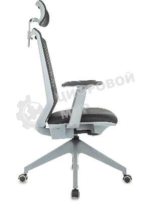 Кресло руководителя Бюрократ MC-G611NL-H черный Elastic-102 с подголов. крестов. 4-луч. пластик пластик серый