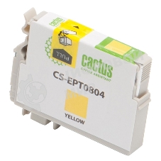 Картридж струйный Cactus CS-EPT0804 (T0804) желтый (11,4 мл) для Epson Stylus Photo P50/PX650/PX660/PX700/PX700W/PX710/PX710W/PX720/PX720WD/PX800/PX800FW/PX810/PX810FW/PX820/PX820FWD/R265/R285/R360/RX560/RX585/RX685