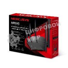 Роутер Mercusys AC1900 Wireless AC Gigabit Router, 600 Mbps at 2.4 GHz + 1300 Mbps at 5 GHz, 6×5dBi Fixed External Antennas with Beamforming, 2× G LAN Ports, 1× G WAN Port, Access Point Mode, 3X3 MU-MIMO, Parental Controls, Guest Network, Smart Connect