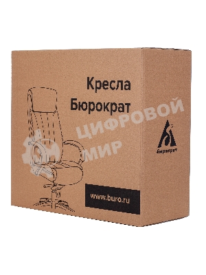 Кресло руководителя Бюрократ T-9922SL светло-коричневый Leather Eichel кожа крестовина металл хром
