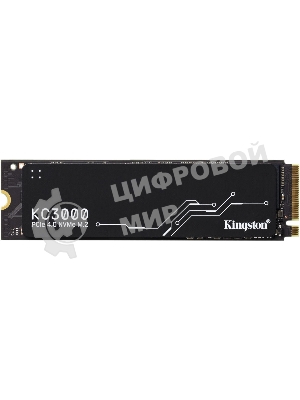 Накопитель SSD Kingston KC3000, 1Tb, M.2 2280, PCIe 4.0 x4, R/W 7000/6000, с радиатором.