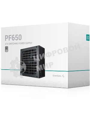 Блок питания Deepcool/GamerStorm PF650, 650Вт, 80 PLUS, 120мм, черный
