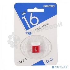 Флешка USB Smartbuy LARA Red (SB16GbLARA-R), 16Gb, USB 2.0, R/W 15/5, красный/белый