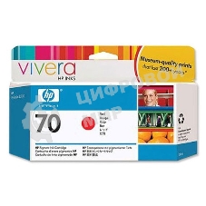 Картридж струйный HP №70 C9456A красный для HP DJ Z2100/Z3100 (130мл)