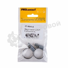 Хомут червячный PROconnect 16-27-0,7 мм, (упак. 2 шт)