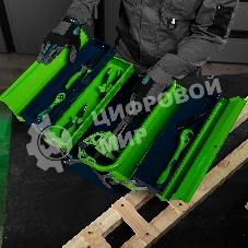 Ящик для инструмента Сибртех 430х200х200 мм, пять секций, металлический