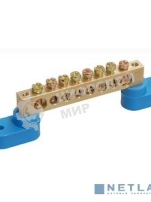 Шина нулевая ШНИ-6х9-24 У2-С на 2-х. угл. изол. IEK YNN10-69-24C2-K07