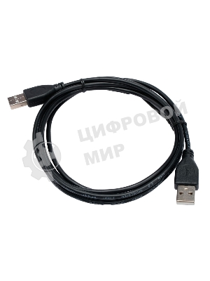 Кабель USB2.0 Cablexpert CC-USB2-AMAM-1.8M, AM/AM, экран, 28/26AWG, медь, Pro, 1.8м, черный, пакет