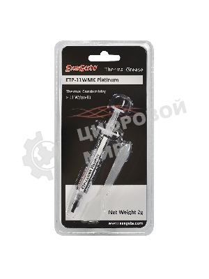 Термопаста ExeGate ETP-11WMK Platinum, шприц с лопаткой, 2г