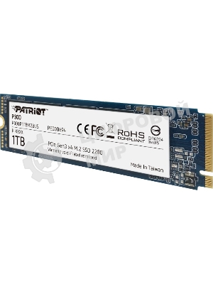 Накопитель SSD Patriot P300, 1000Gb, PCIe 3.0 x4, M.2 2280, NVMe, R/W 2100/1650