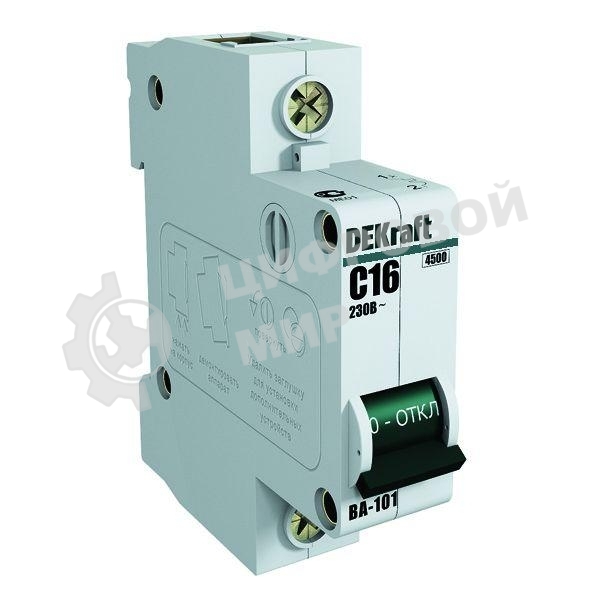 Выключатель автоматический модульный DEKraft 1п C 32А 4.5кА ВА-101 11057DEK