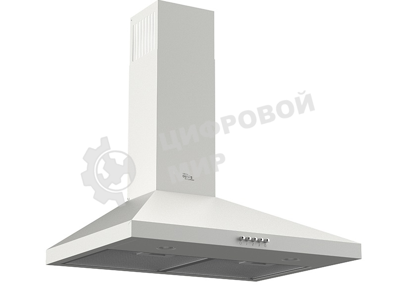 Вытяжка каминная Oasis KB-60W белый, 60 см, 650 м³/ч, 44 дБ
