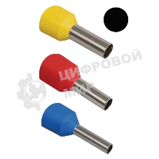 Наконечник-гильза изол. Е6012 (уп. 100 шт) IEK UGN10-006-06-12