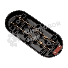 Колодка Rexant 3 гнезда карболитовая б/з 16 А, черная