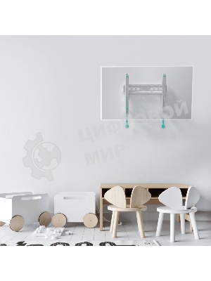 Кронштейн ONKRON TM5W/32-65'' макс 400*400 наклон +12º от стены: 35-145мм, макс вес 68,2кг, встр уровень, белый